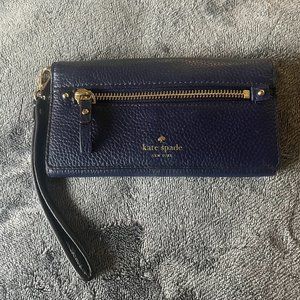 Kate Spade Pebbled Leather Wristlet Wallet